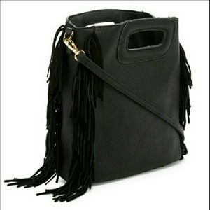 Pink Haley Honora Fringe Handbag